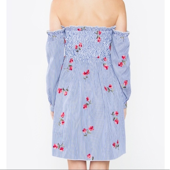 Floral Off the Shoulder Dress - Picture 4 of 4